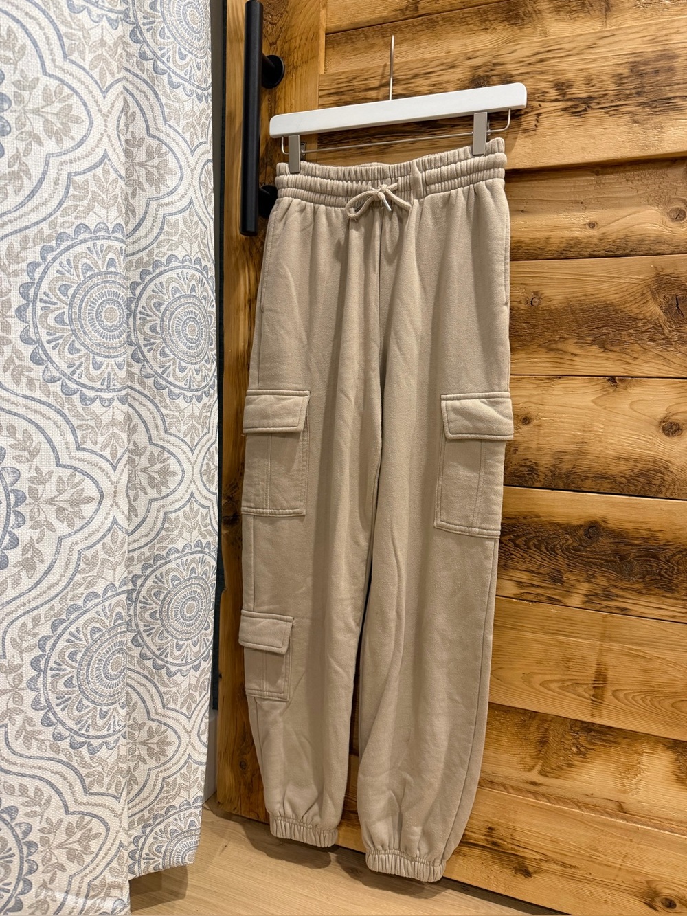 Garage - Beige Cargo Jogger Sweatpants